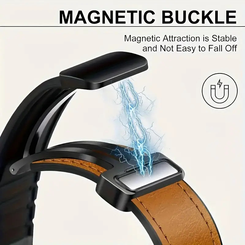 Men'S Premium + Silicone Magnetic Watch