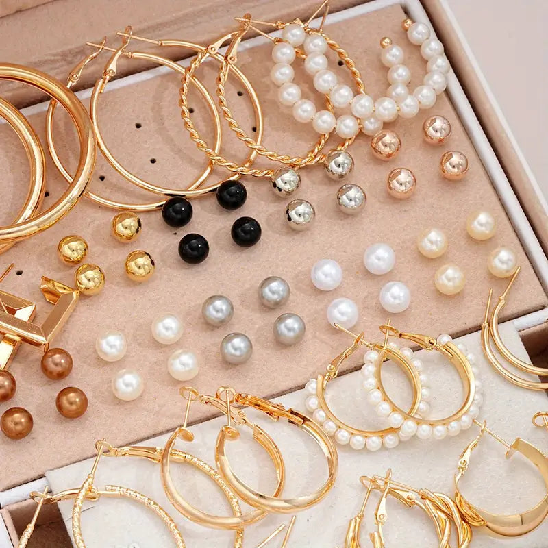 86pcs of Trendy Alloy Jewelry Set