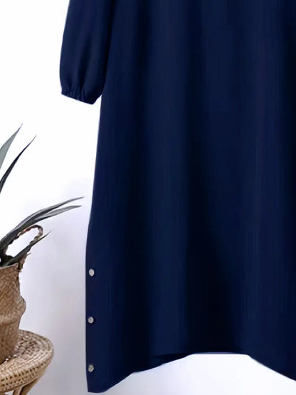 Long Sleeve Button-Decorated Women'S Casual Suit