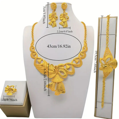 Exquisite and Versatile Bridal Jewelry Set for Wedding Banquets