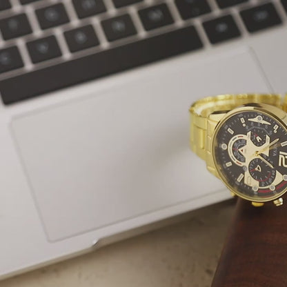 Round Quartz Watch for Men