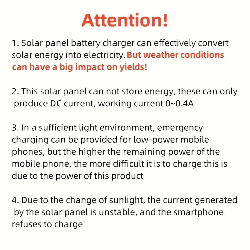 Solar USB Charger Panel