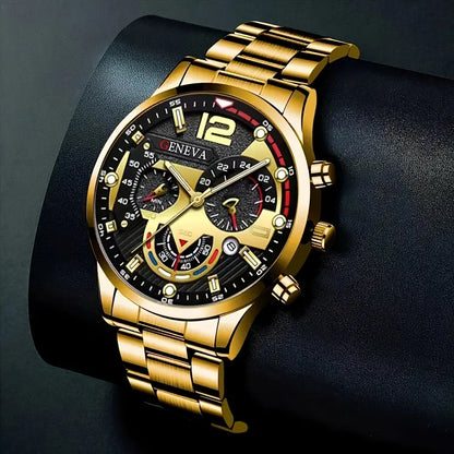 Round Quartz Watch for Men